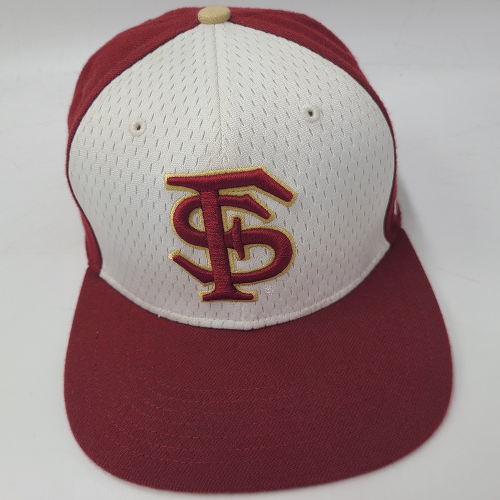 Florida‎ State Seminoles Hat Snapback 47 Brand White Red NCAA FSU Wool Blend Men
